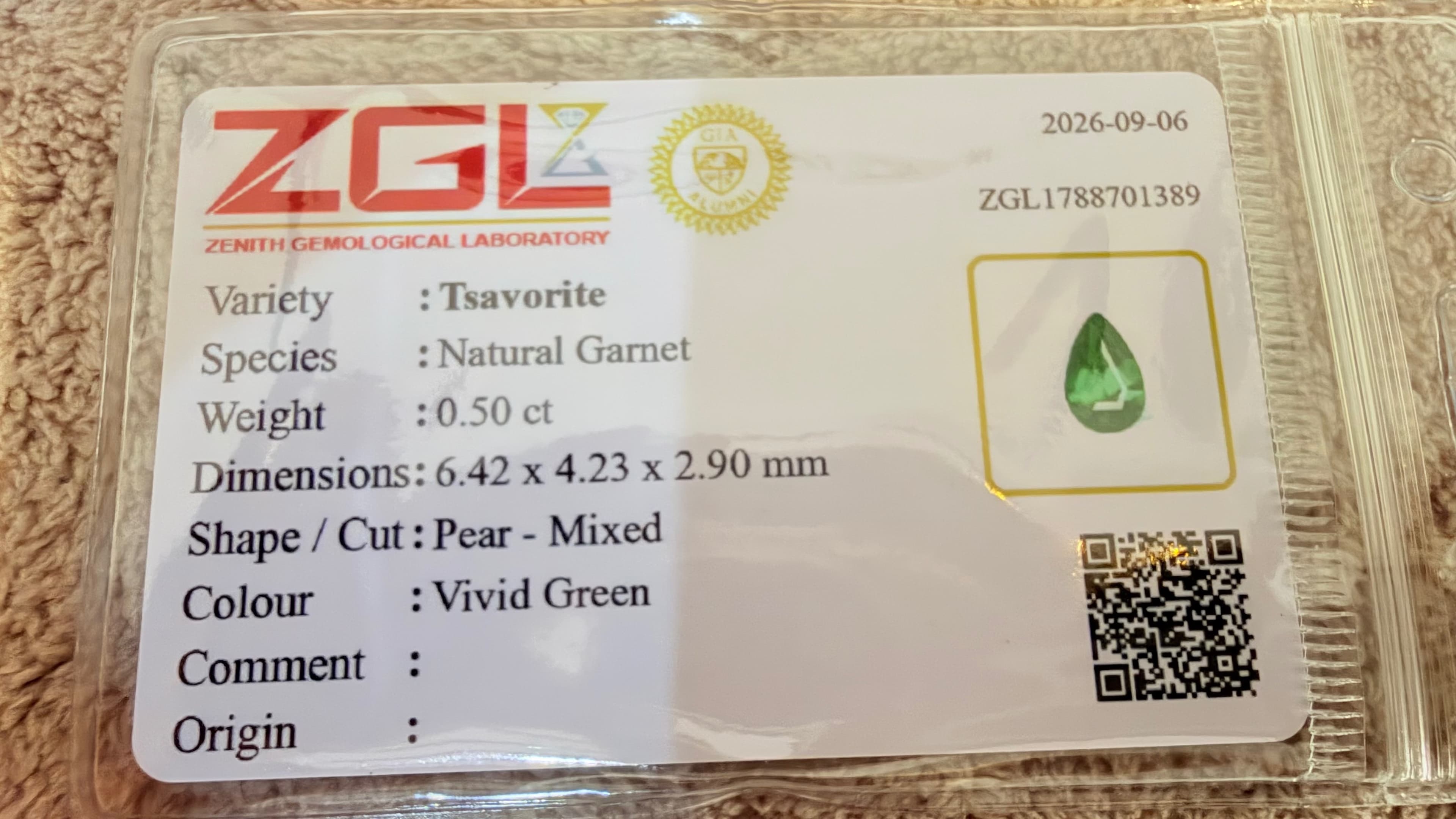 Tsavorite Garnet