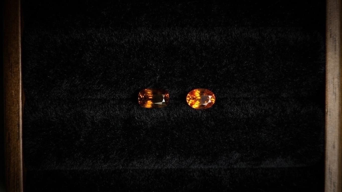 Orange Sapphire Lot