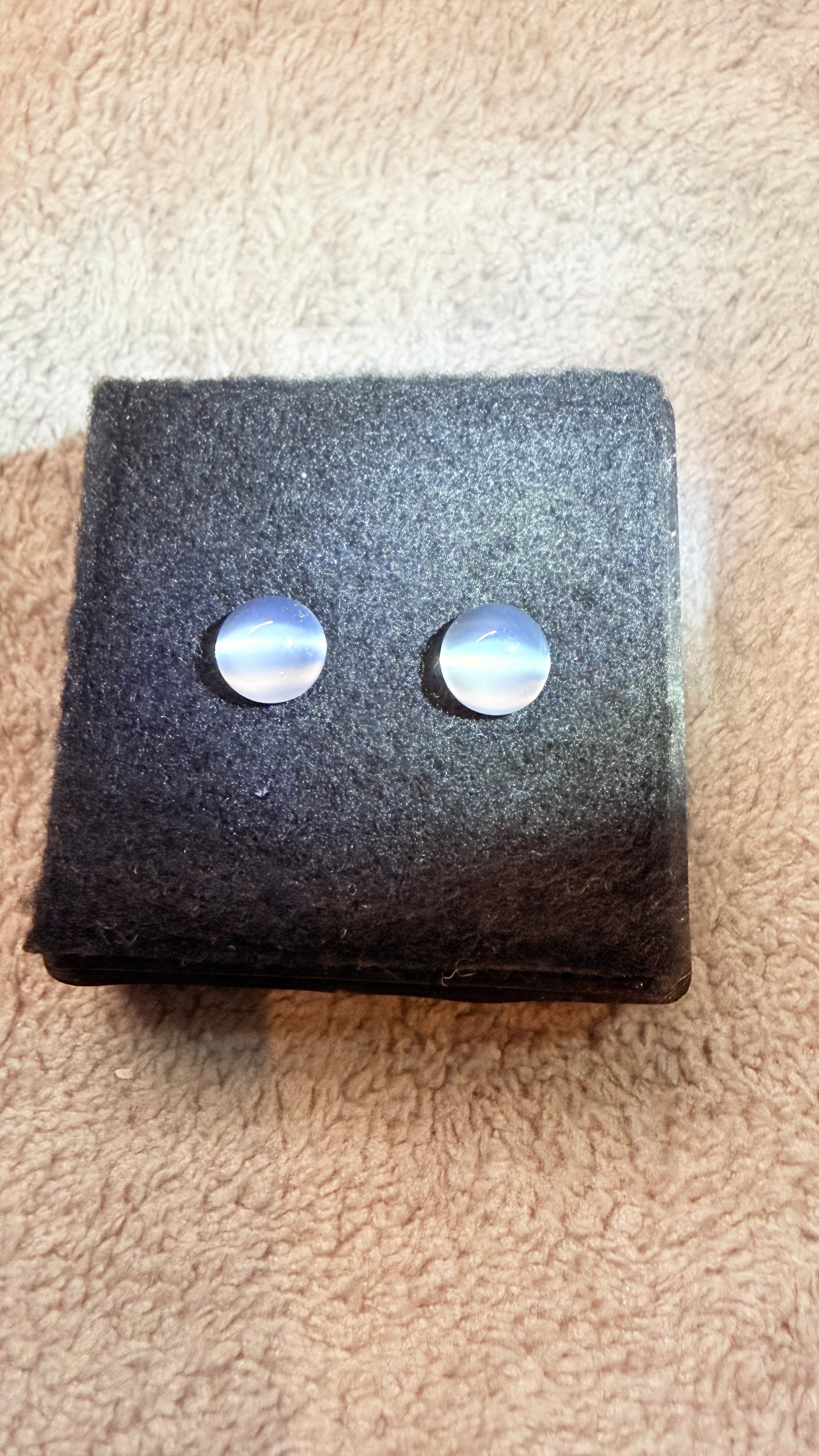 Cat's Eye Moonstone Pair